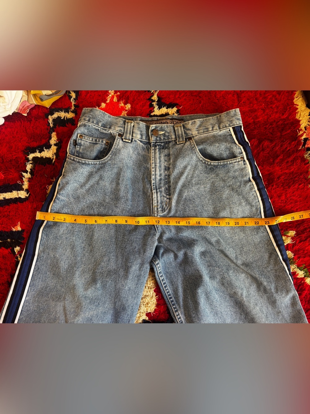90s Vintage LEI Techno Zone JNCO Style Rave Jeans Sz 32 - Picture 10 of 12